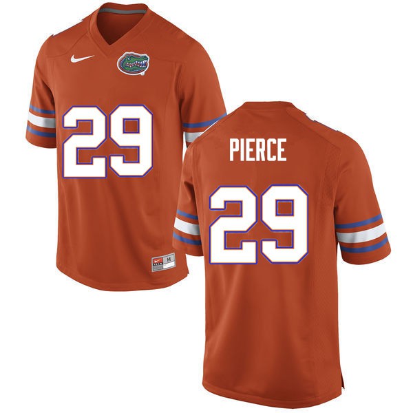 Men #29 Dameon Pierce Florida Gators College Football Jersey Orange